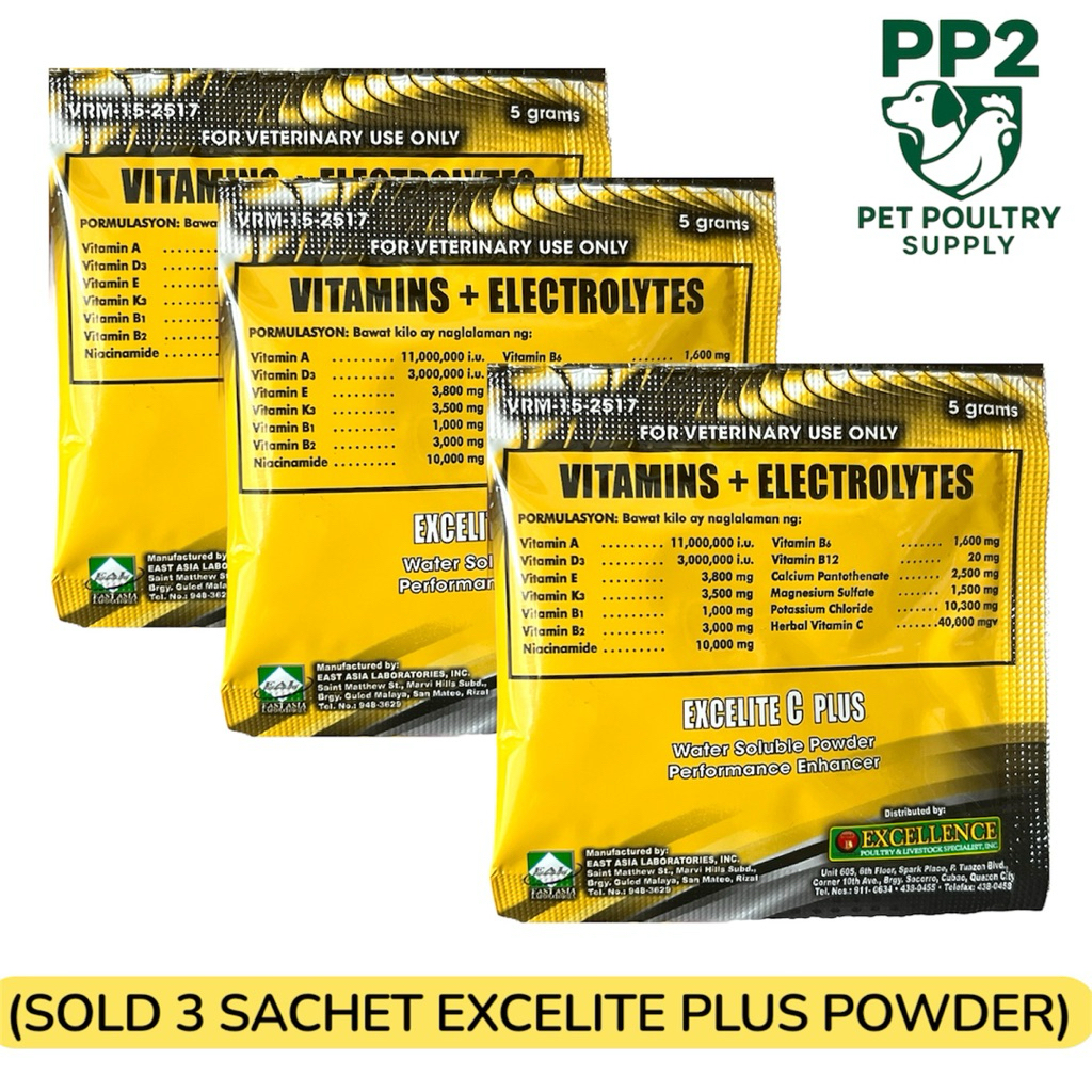 (SOLD 3 SACHET) EXCELITE PLUS POWDER FOR PIGEON | Shopee Philippines