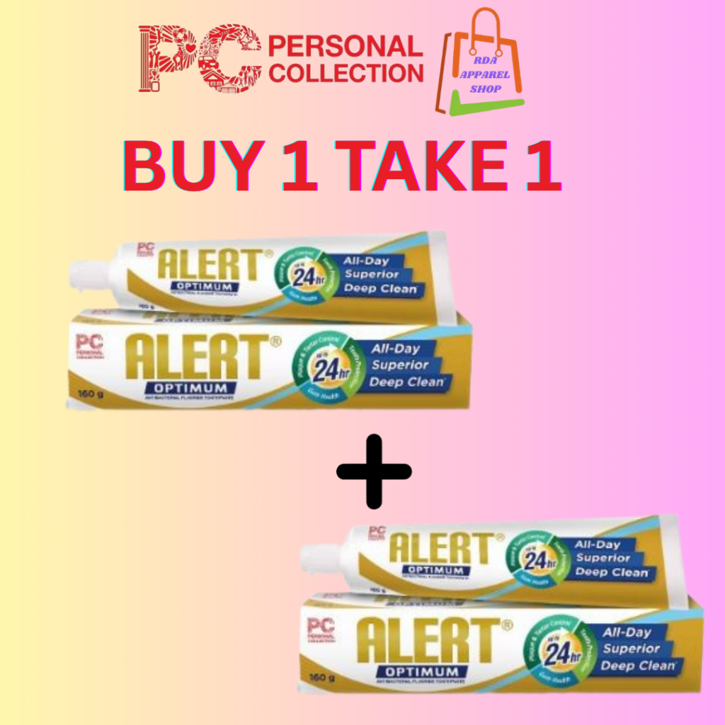 BUY 1 TAKE 1: PC Alert Antibacterial Fluoride Toothpaste-Optimum ...