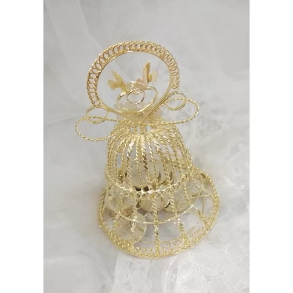 Wedding Arrhae bell (Gold/silver) Arras Coins Included | Coin Bearer ...