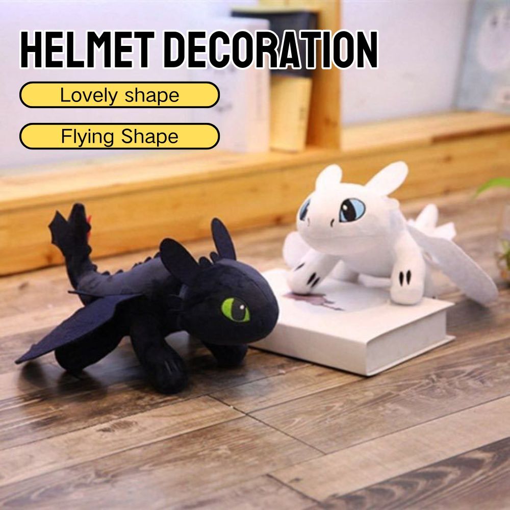 Toothless Car Decoration, Creativity Stuffed Animal Car Roof Doll Base ...