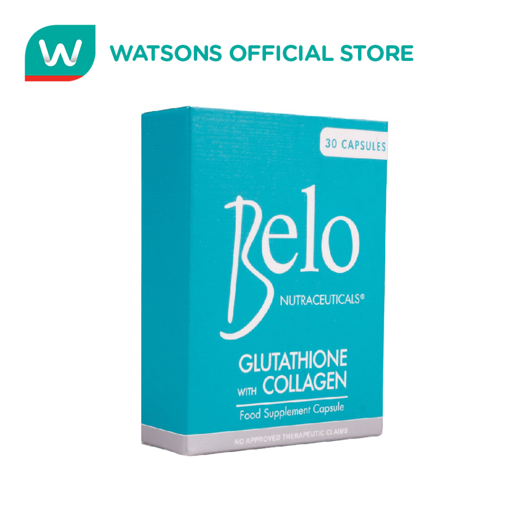 belo glutathione price watsons BELO GLUTA Glutathione with Collagen Dietary Supplement 30 Capsules
