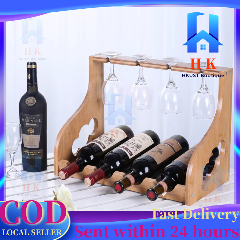 Wine rack Foldable Wooden Wine Bottle Holder Wine Shelves Holds champagne  glass rack shelf bar famil