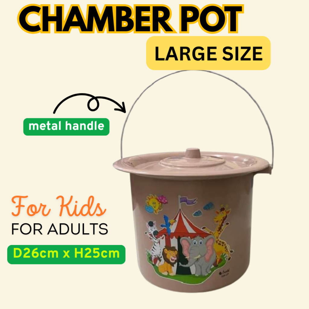 Chamber Pot Arinola for Kids & Adults –Plastic, Aesthetic Toilet Bowl ...
