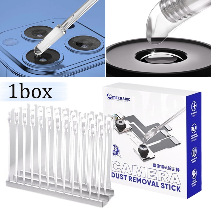48Pcs Portable Lens Cleaner Sticky Resin Stick For Phone Camera Glasses ...