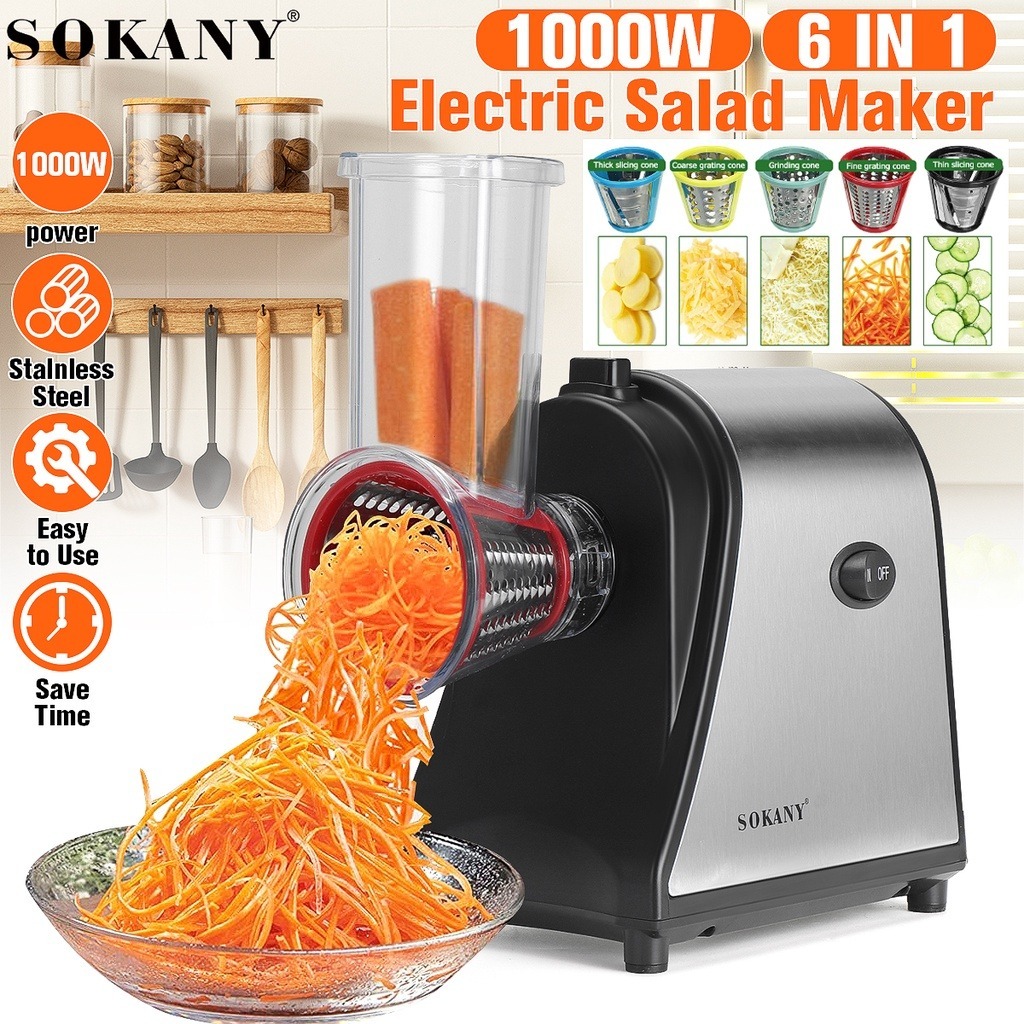 Multifunctional Household Electric Vegetable Cutter, Canteen Radish and ...