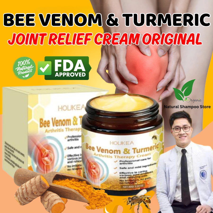 Bee Venom Turmeric Cream 60g – Natural Support for Joint Pain ...