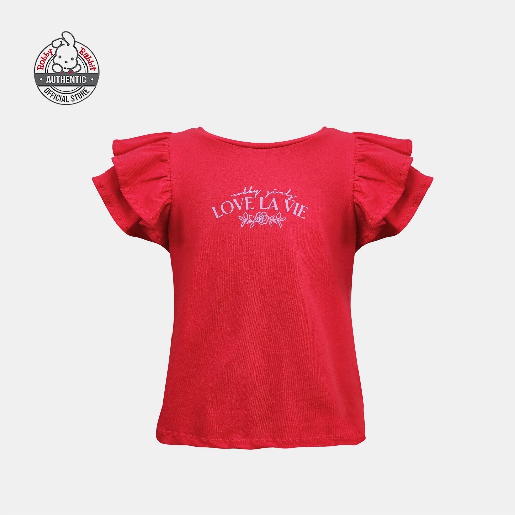 Robby Rabbit Love La Vie Blouse (Red) | Shopee Philippines