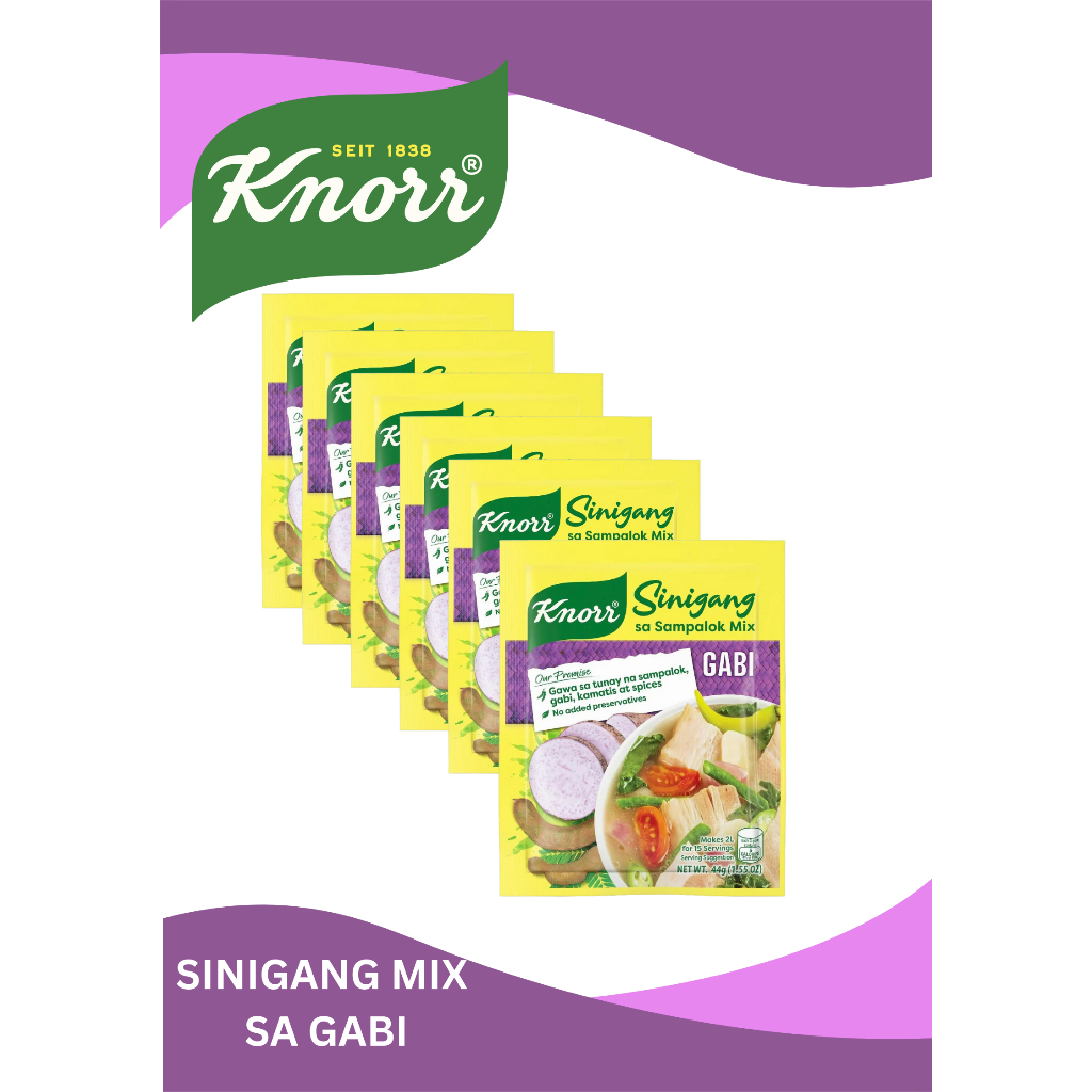 1 BOX KNORR SINIGANG SAMPALOK / GABI MIX ORIGINAL 22g (PACK OF 12
