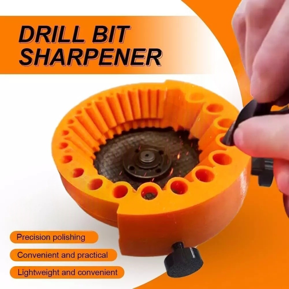 Drill Bit Sharpener - Handheld Grinding Attachment for 2 to 13 mm Bits ...