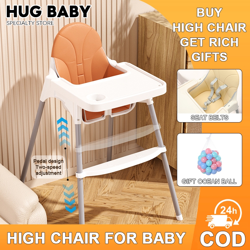 HUG High Chair For Baby Multifunctional Foldable Dining Feeding Chair ...