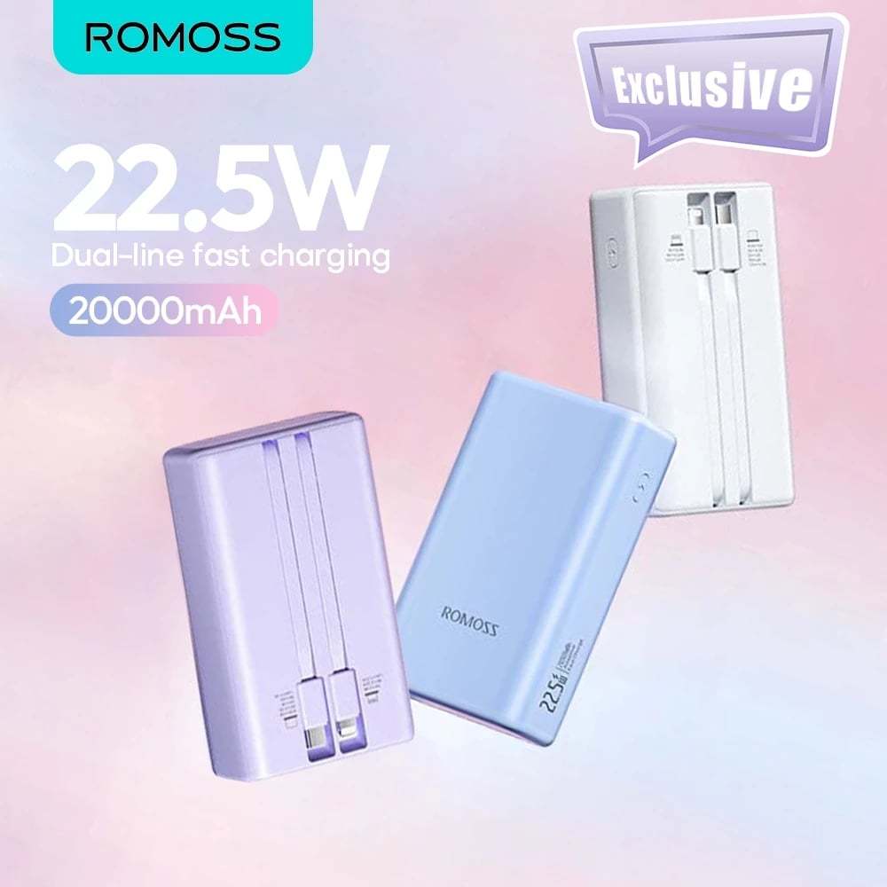 [ORIGINAL] Romoss PAC20 20000mah Power Bank 22.5w Super Fast Charging ...