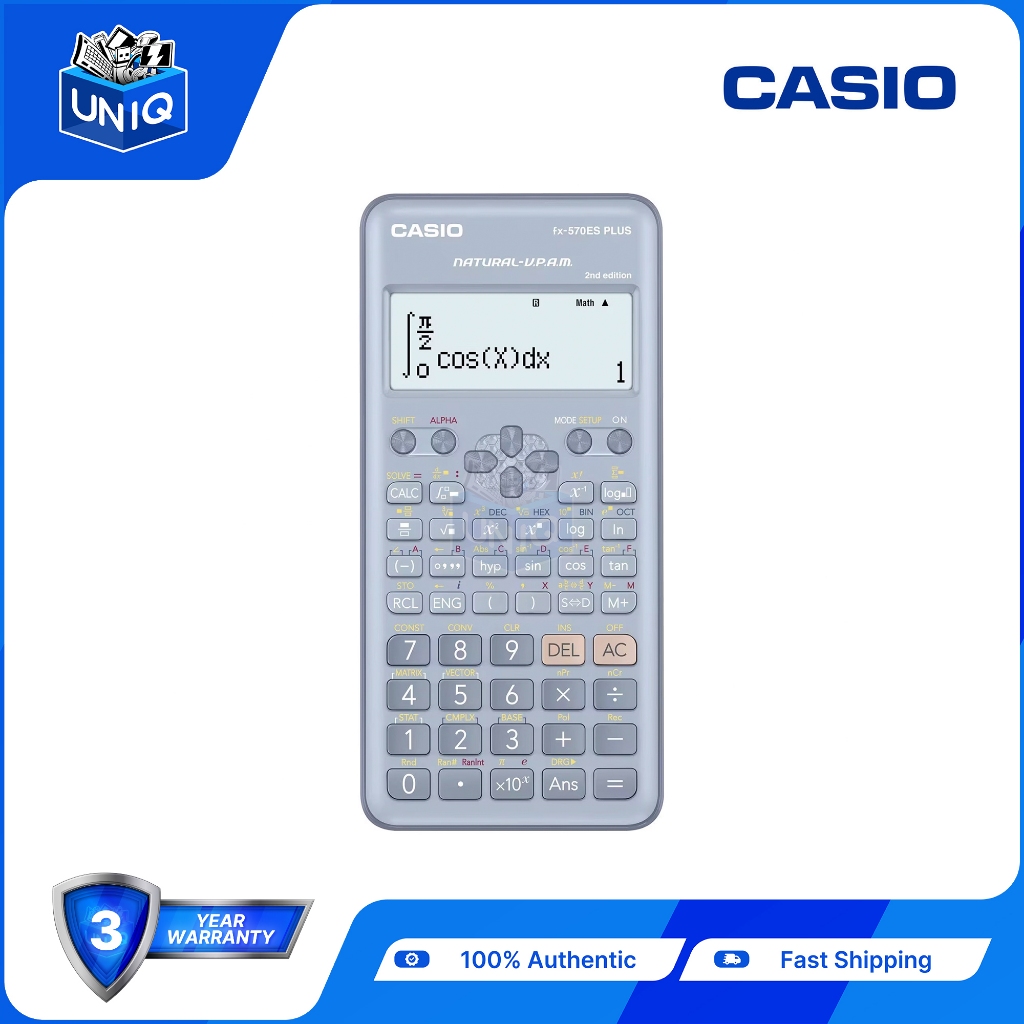 Casio Fx-570Es Plus 2nd Edition Standard Scientific Calculator