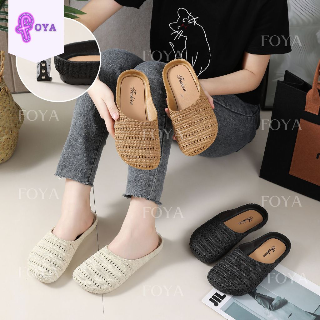 Foya Elegant Fashionable Walking Slipper Rubber Material Comfy Slipper ...