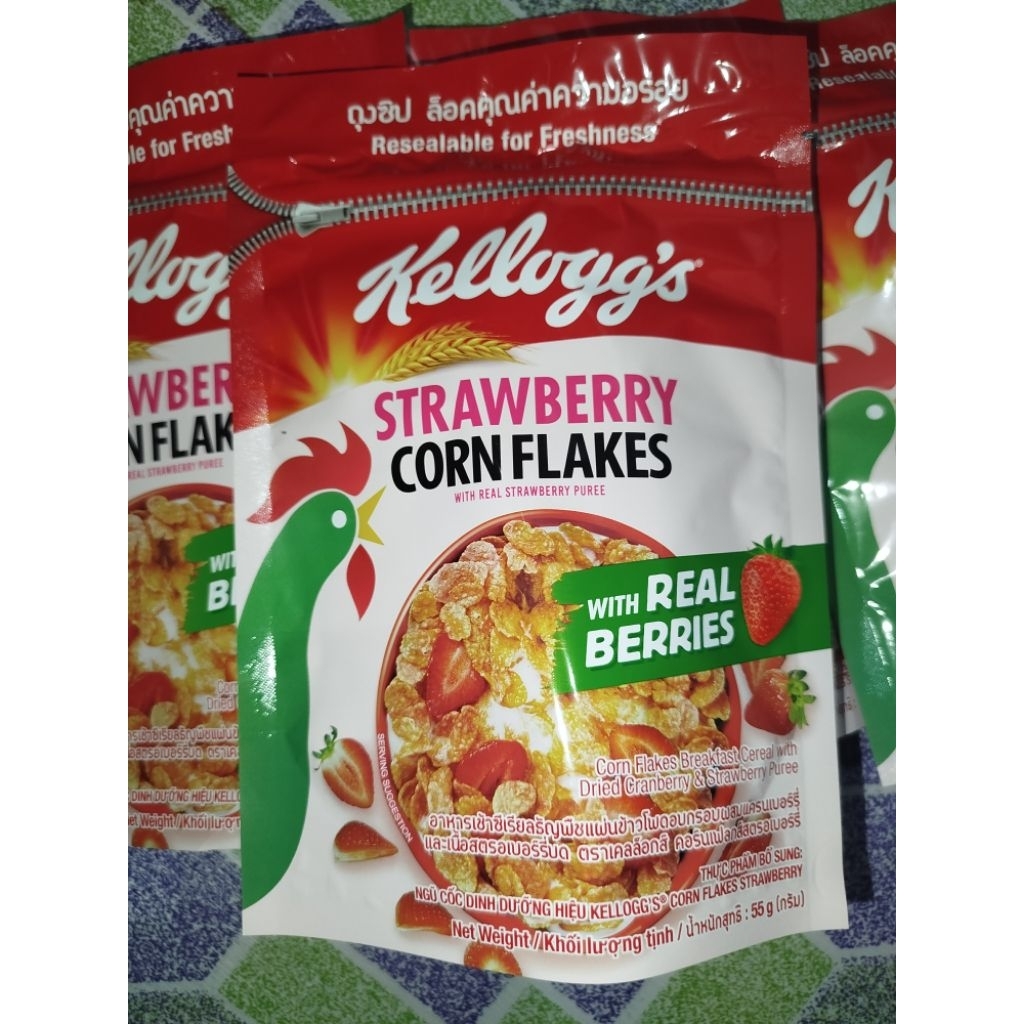 KELLOGG'S STRAWBERRY CORN FLAKES 55G X3 | Shopee Philippines