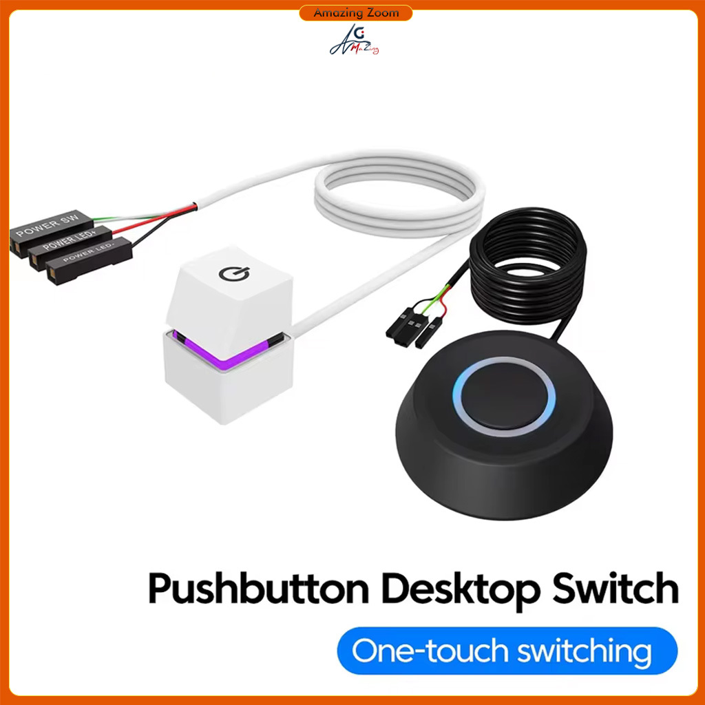 2 meters Computer Desktop Mobile Switch Button PC Motherboard External ...