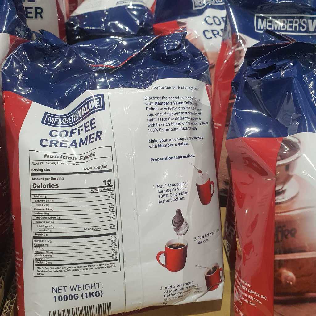 Member's Value Coffee Creamer 1kg | Shopee Philippines