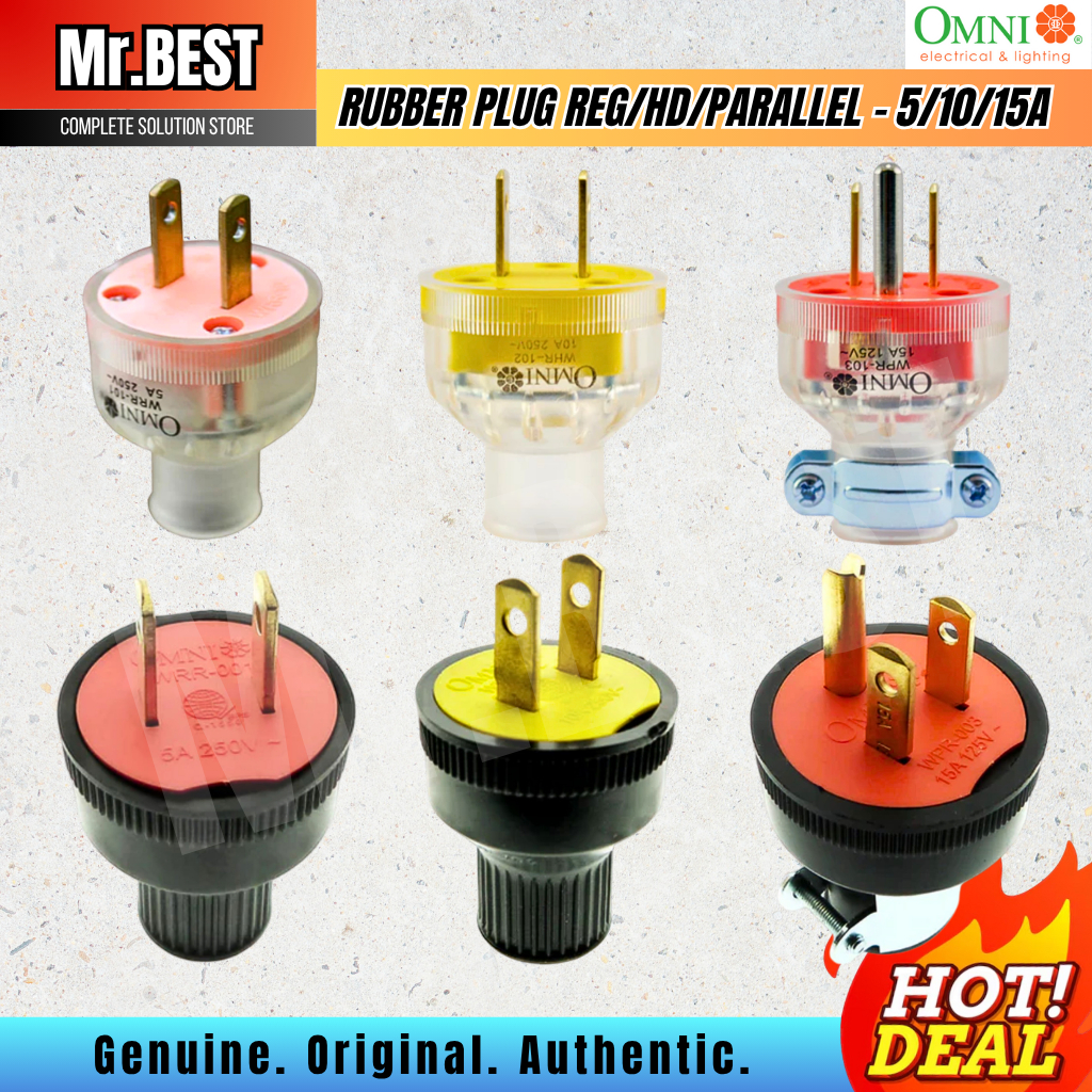 OMNI Rubber Plug Series – Regular, Heavy-Duty & Parallel Ground ...