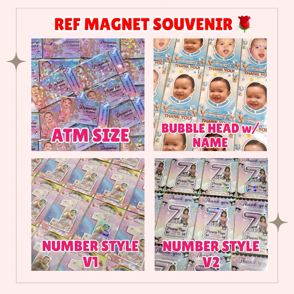 REF MAGNET SOUVENIRS - FREE LAYOUT with INDIVIDUAL PACKAGING - ANY ...