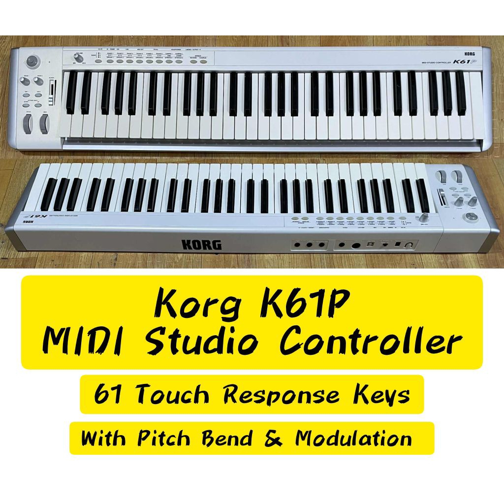 Korg K61P MIDI Studio Controller (61 Touch Response Keys) Japan