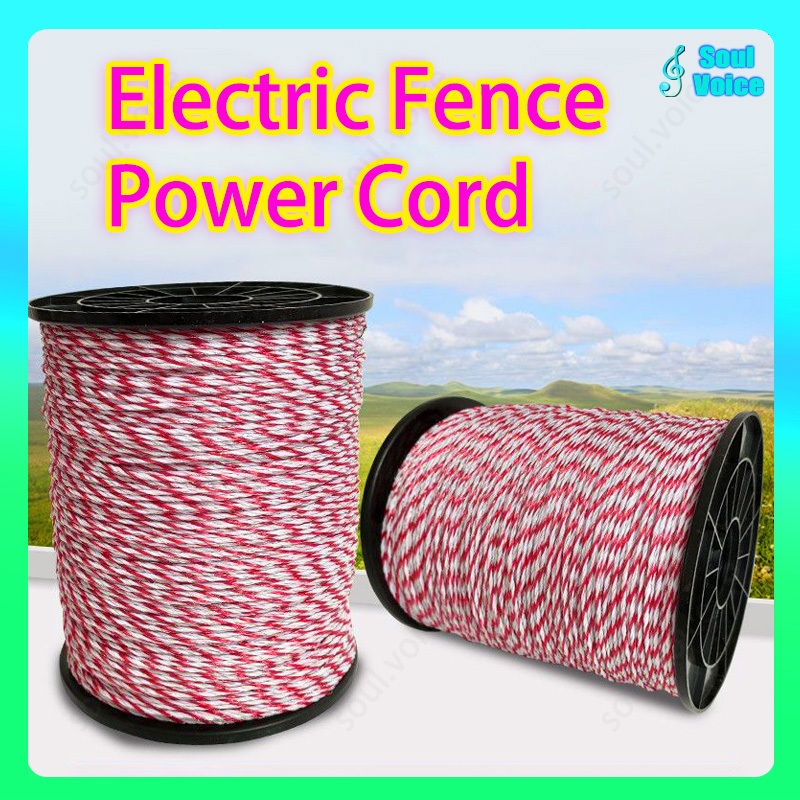 200/500M Electric Fence Rope with Steel Poly RopeUltra Low Resistance ...