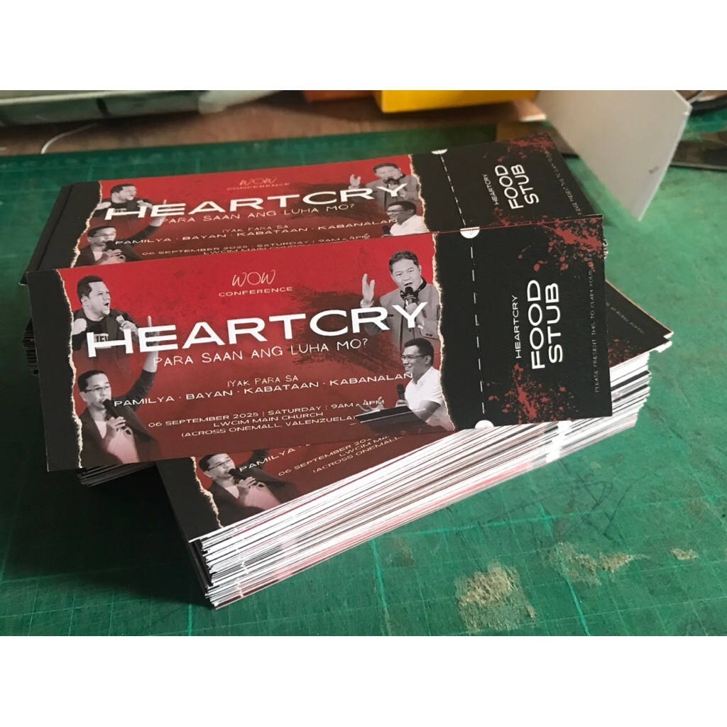 ticket stub 100pcs customized stub | Shopee Philippines