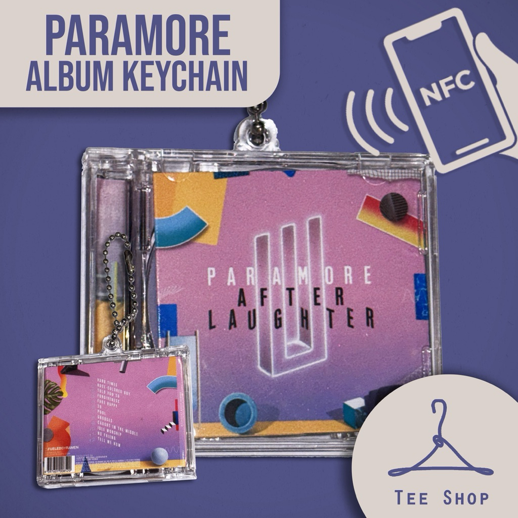 Paramore Mini Album acrylic Keychain NFC Enabled (Spotify or Apple ...