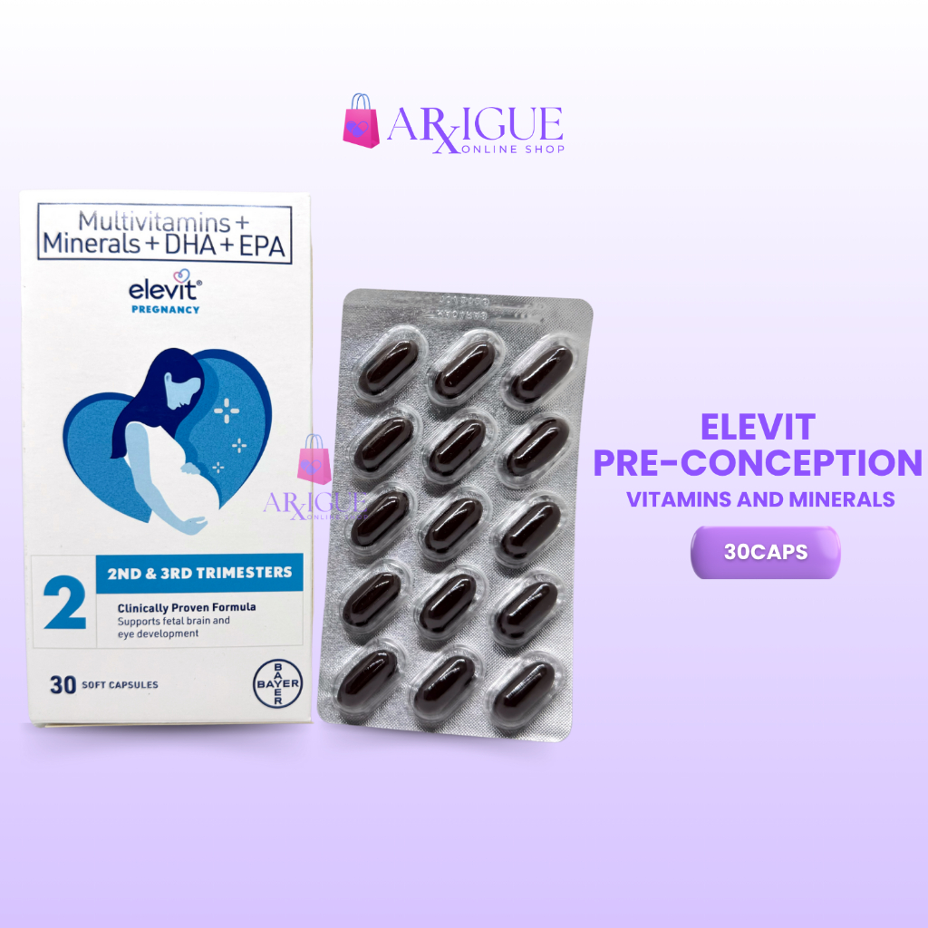 ELEVIT® PREGNANCY MULTIVITAMINS + MINERALS + DHA + EPA 30 tablets ...