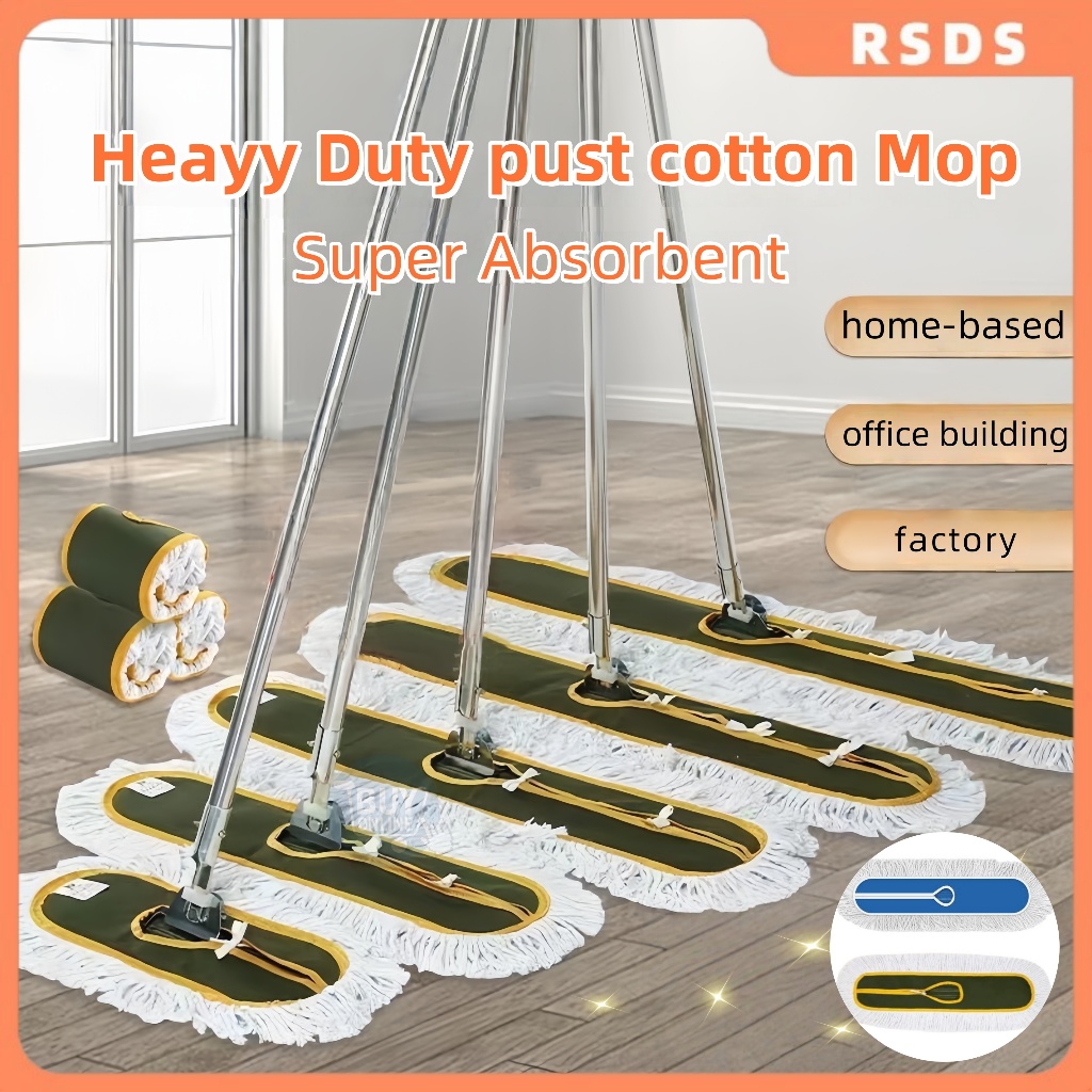 【COD】Heavy Duty Floor Dust Mop Complete Set Industrial Commercial ...