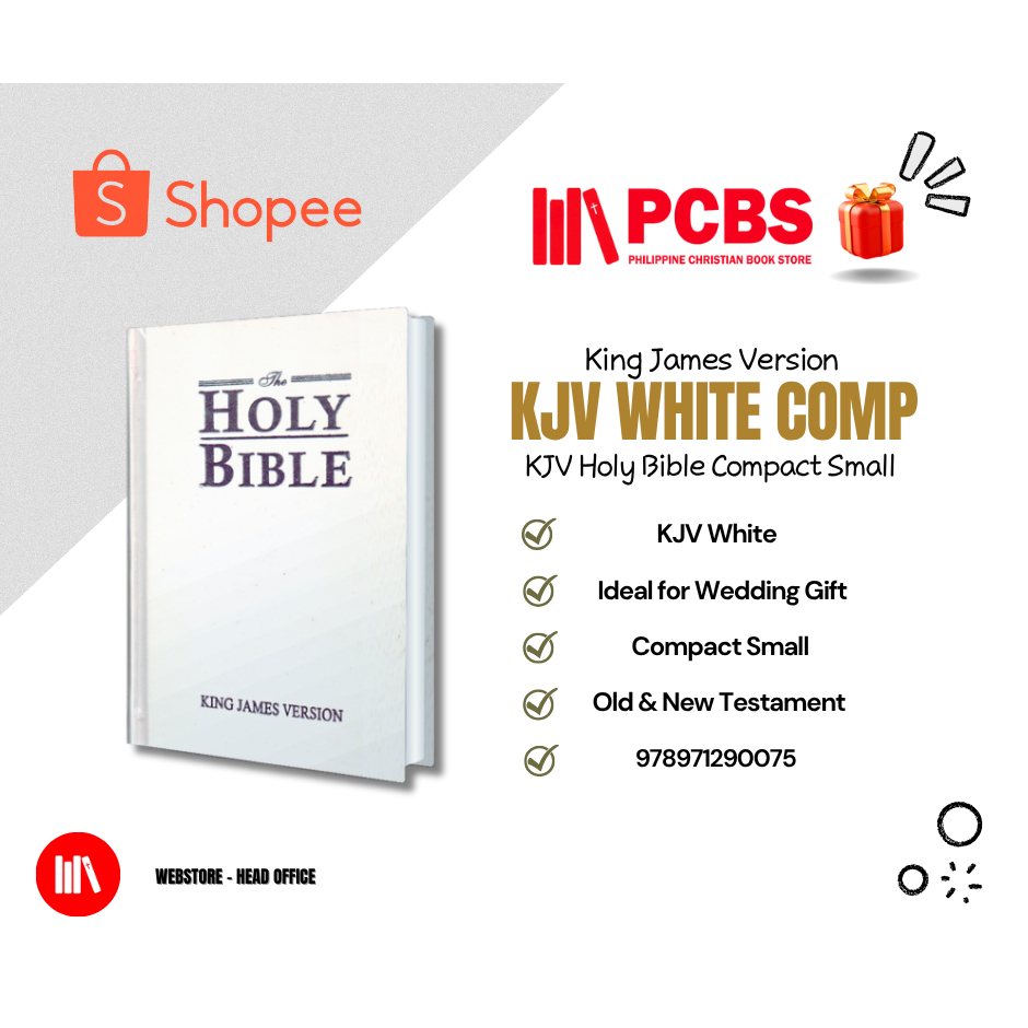 PCBS KJV Holy Bible Compact White (IDEAL WEDDING GIFT BIBLE/KING JAMES ...