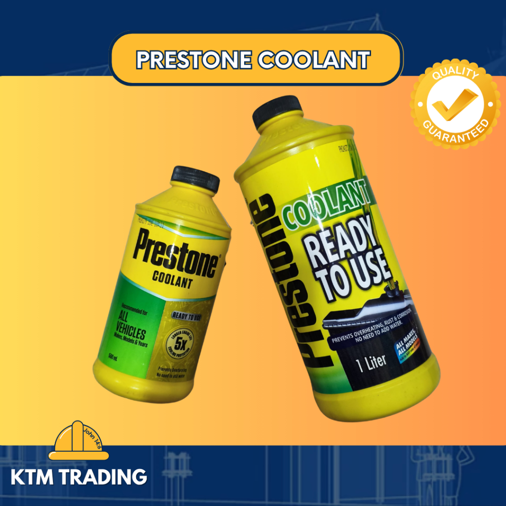 Prestone Radiator Coolant READY TO USE 1Liter and 500 ml Bottle ...