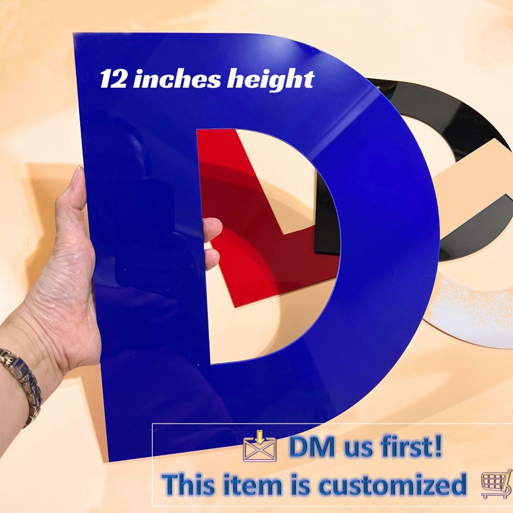 Acrylic Letters and Numbers [2mm 3mm Thick] [Height: 9inches 10inches ...
