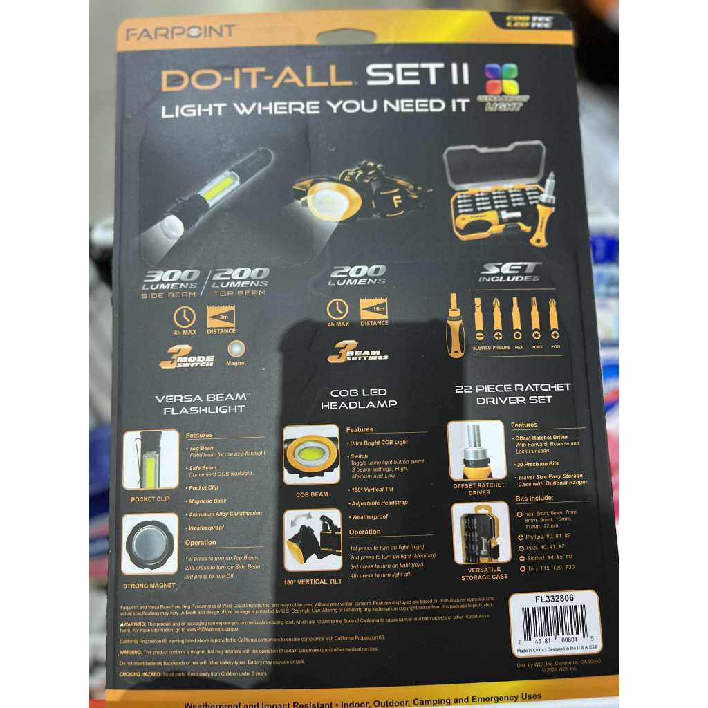 FARPOINT DO IT ALL SET - LIGHT WHERE YOU NEED IT 22 ratchet, versa ...