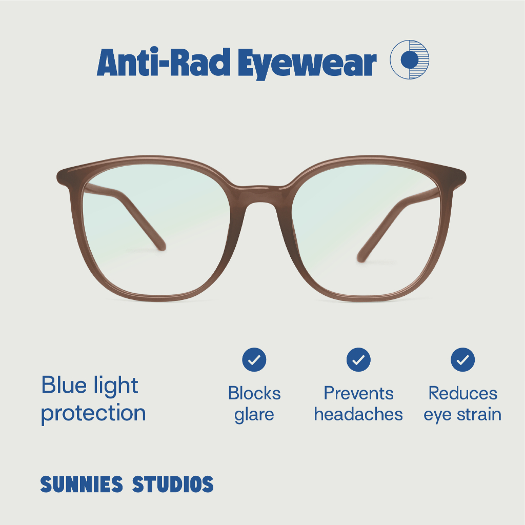 Sunnies Studios Anti Radiation Eyewear Gatsby (Non-graded Blue