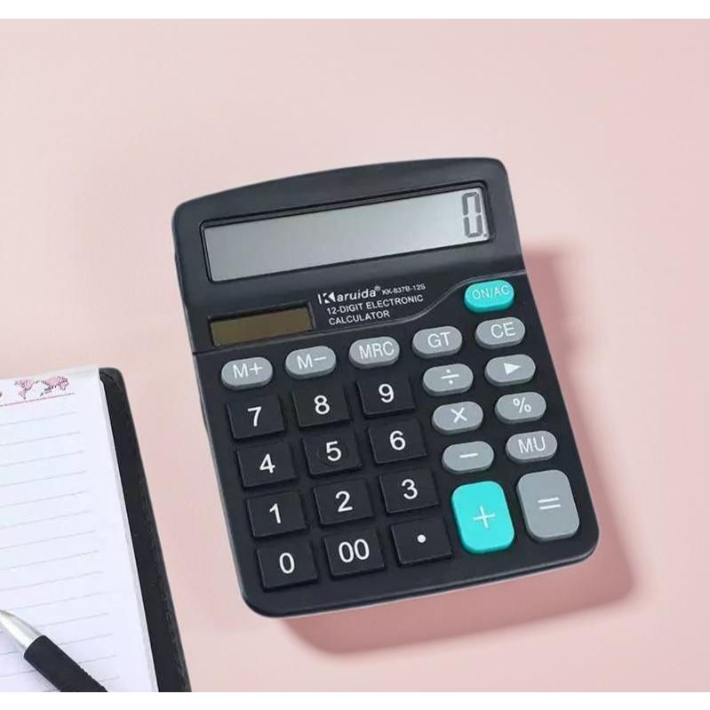 Electronic Calculator 12 Digit Display Multi-Functional Big Button for ...