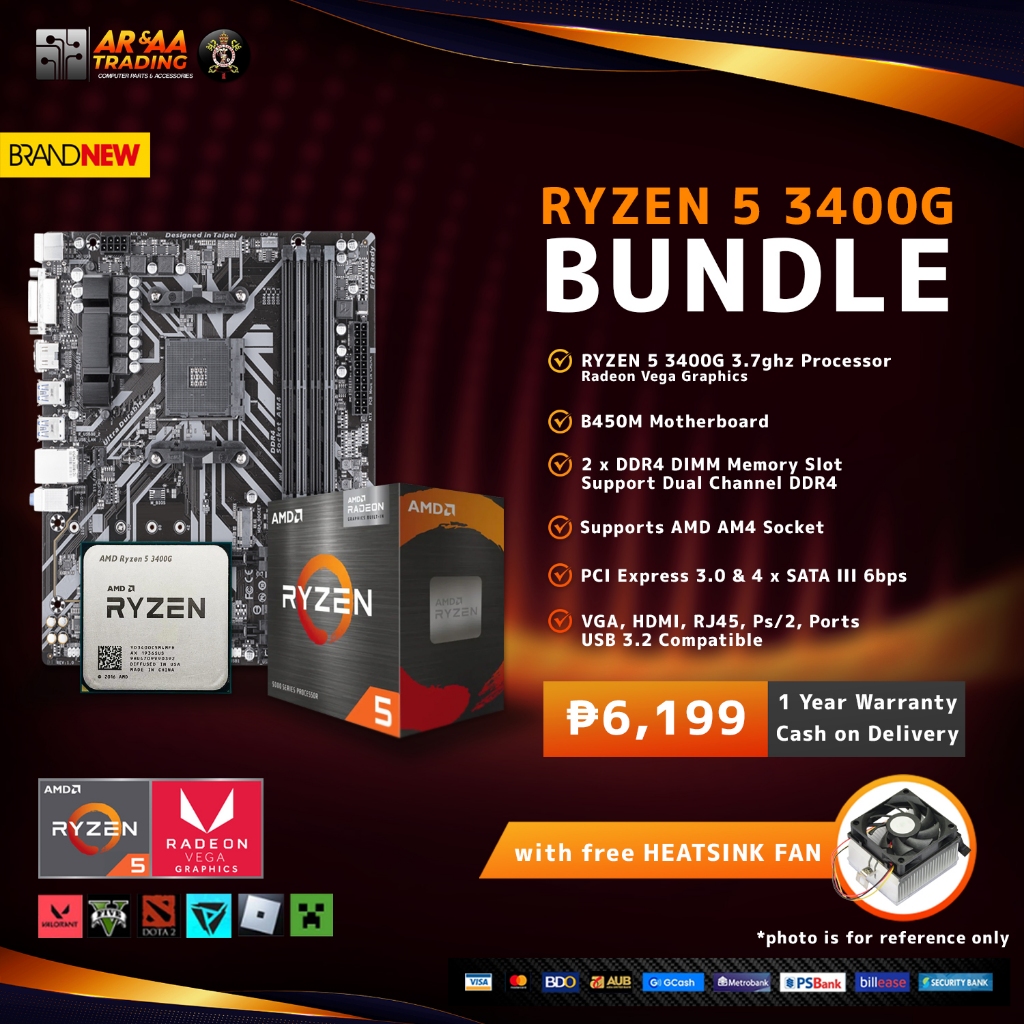 ryzen 5 3400 - Best Prices and Online Promos - Jul 2026 | Shopee ...