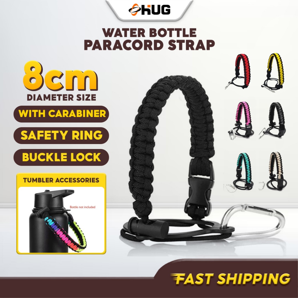 Water Bottle Strap Aquaflask Colored Hand Strap Hydro Flask Paracord ...