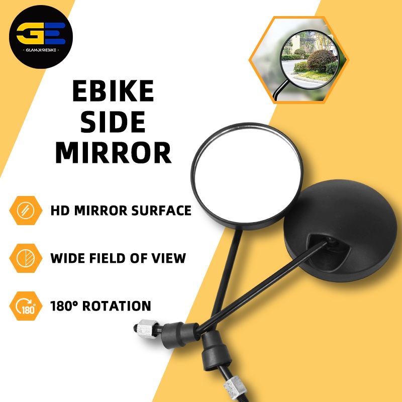 2x Black Motorcycle Rectangle Rearview Side Mirrors For Suzuki
