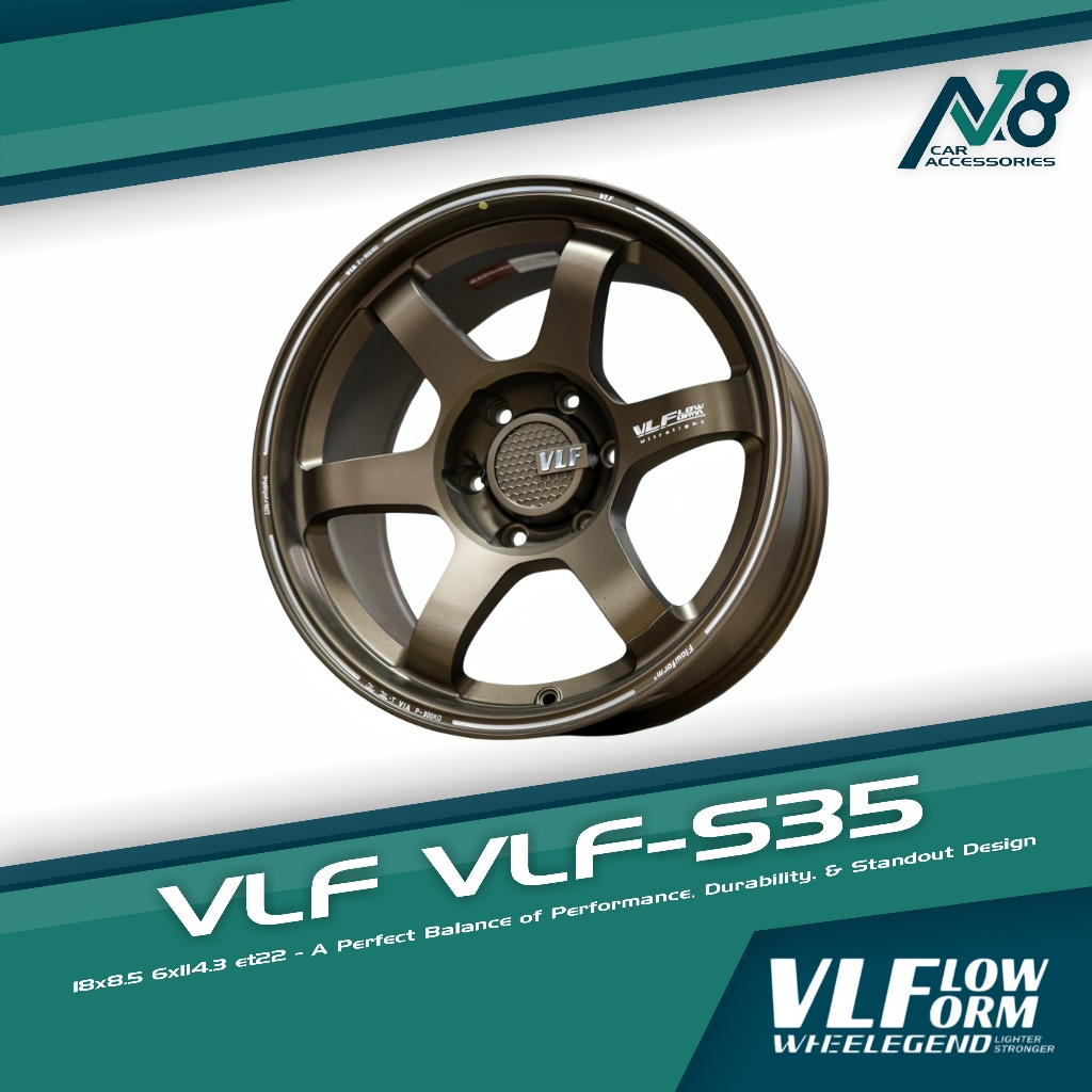 VLF VLF-S35 18x8.5 6x114.3 et22 Genuine | Shopee Philippines