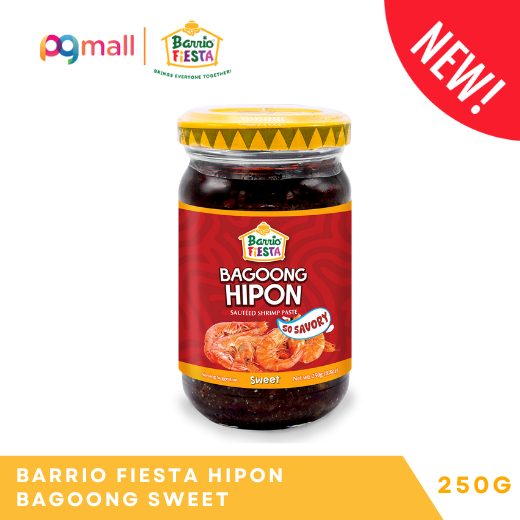 Barrio Fiesta Regular Sautéed Shrimp Paste – Bagoong Hipon 250g Bottle (Filipino Deli & Preserved Seafood)