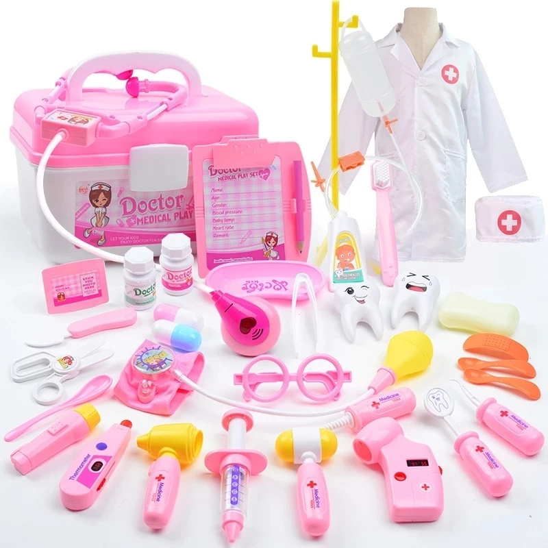Doctor Toys Set Nurse Stethoscope Injection Girl Medical Box ...