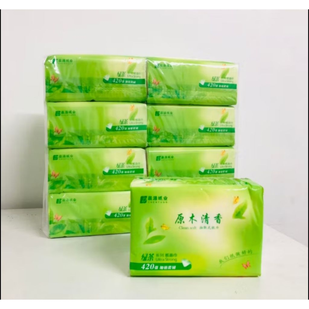 Organic green Tea Facial tissue paper towel3 ply | Shopee Philippines