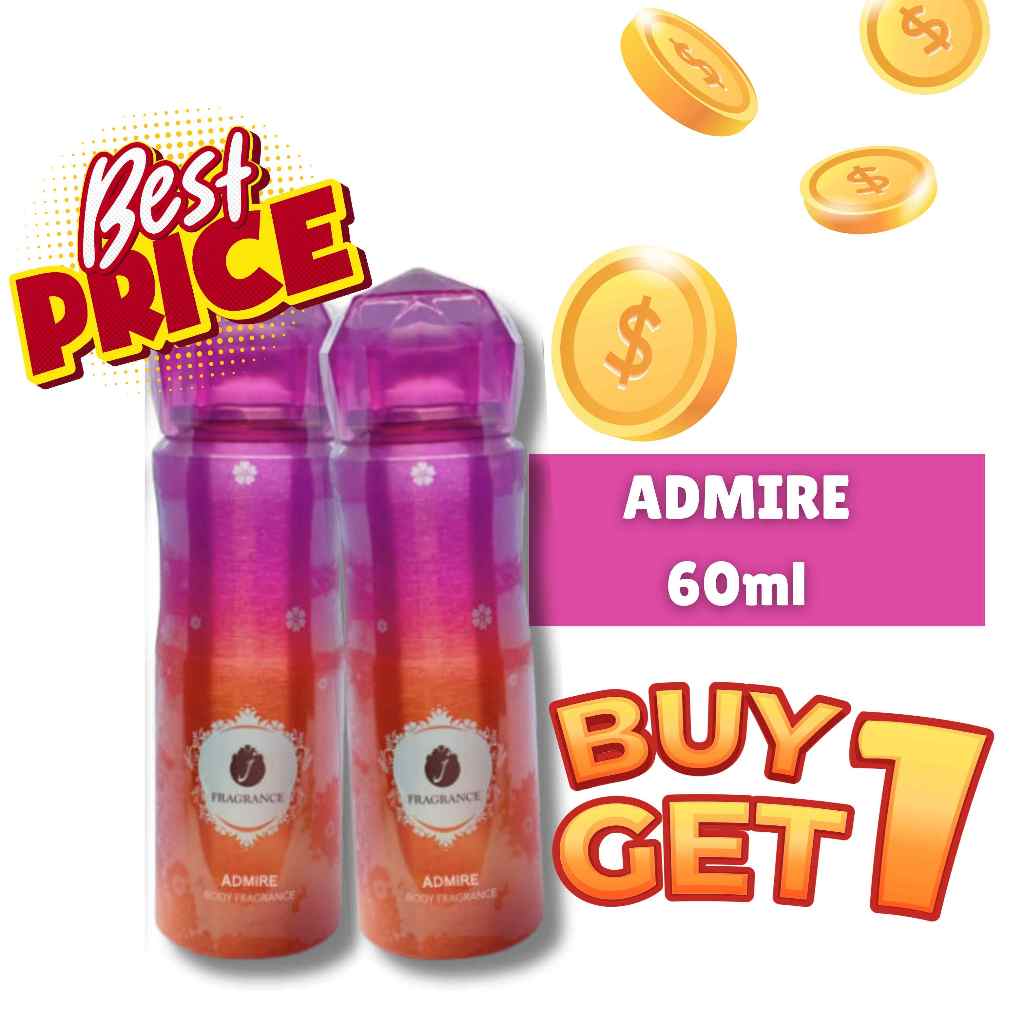 J Spray Perfume Buy1 Take1 Admire 60ml Body Fragrance Spray | Shopee ...