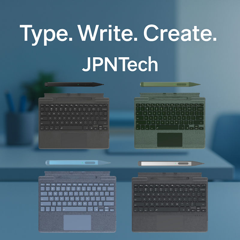 Surface Pro Keyboard & Stylus Set – US Layout, Backlit, Detachable ...