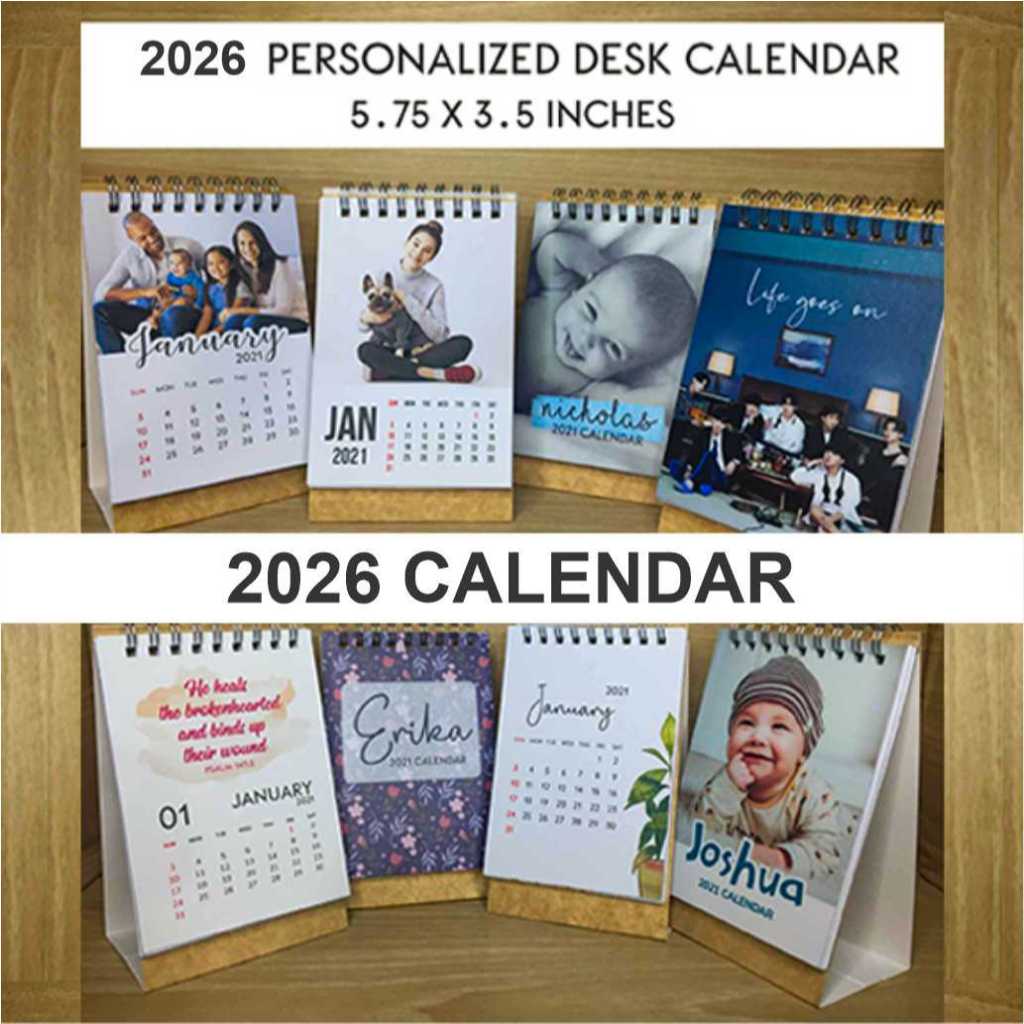 2026 Personalized Desk Calendar - STANDARD SIZE | Shopee Philippines
