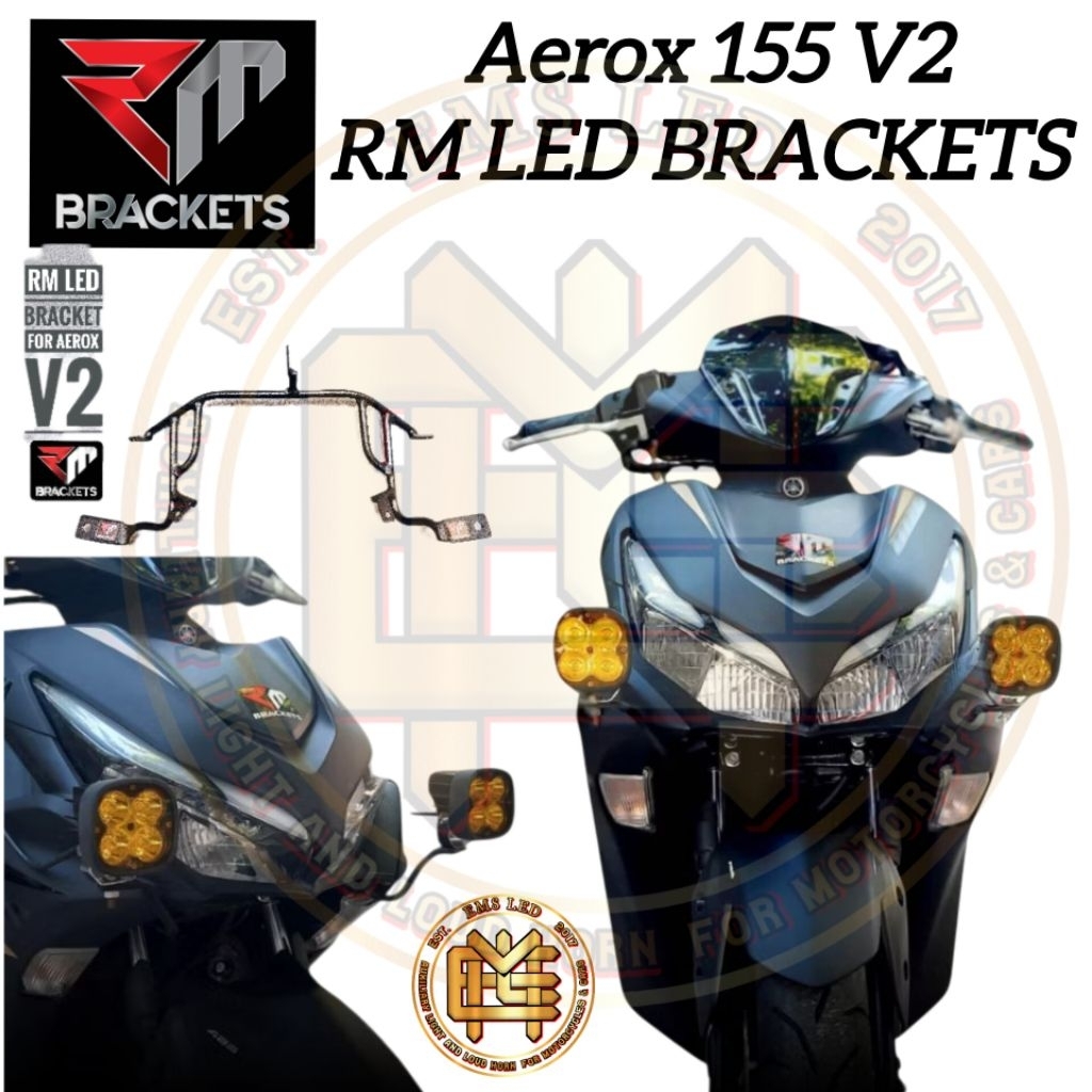 AEROX V2 RM Bracket heavy duty led bracket | Shopee Philippines