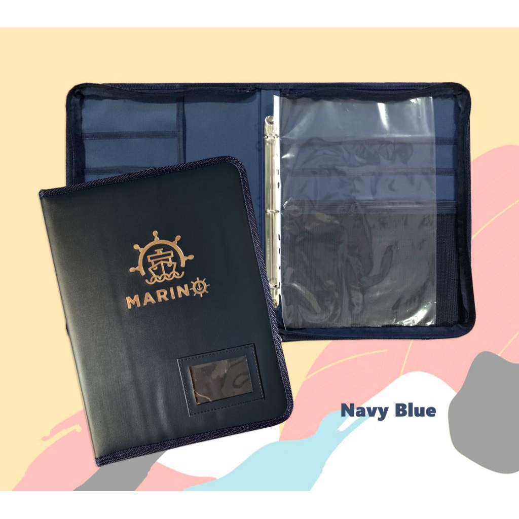 Marino File Folder Navy Blue long size | Shopee Philippines