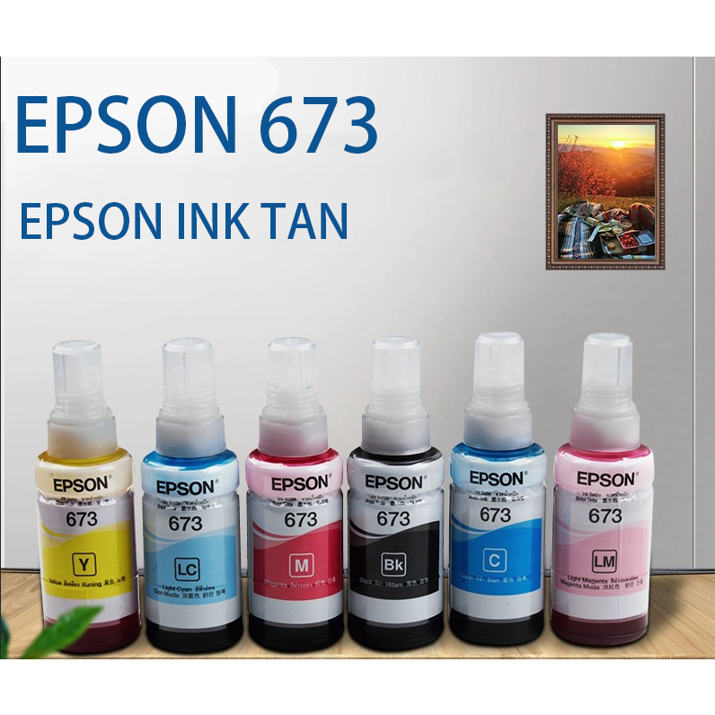 Genuine Original Epson Ink 673 Ink Pigment ink For L810 / L805 / L800 ...