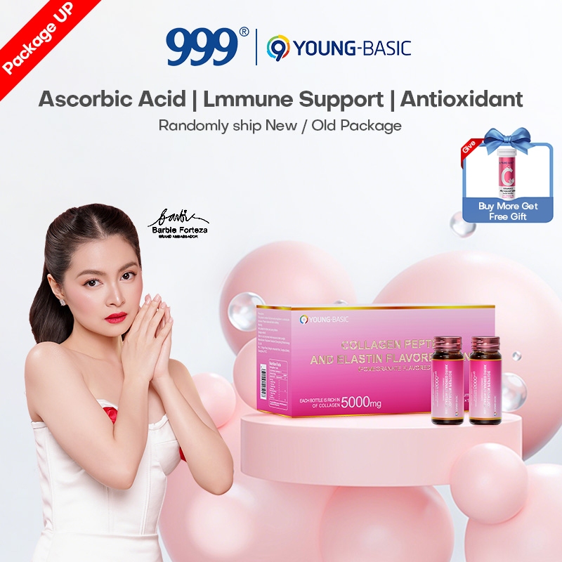 9 YOUNG-BASIC Collagen Peptide Oral Liquid 5000mg Elastin Drink with ...