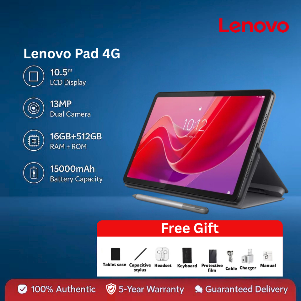 𝗟𝗲𝗻𝗼𝘃𝗼 Tab 11 Pro Tablet 16GB RAM+512GB ROM 4K Display 4G Dual SIM Card ...