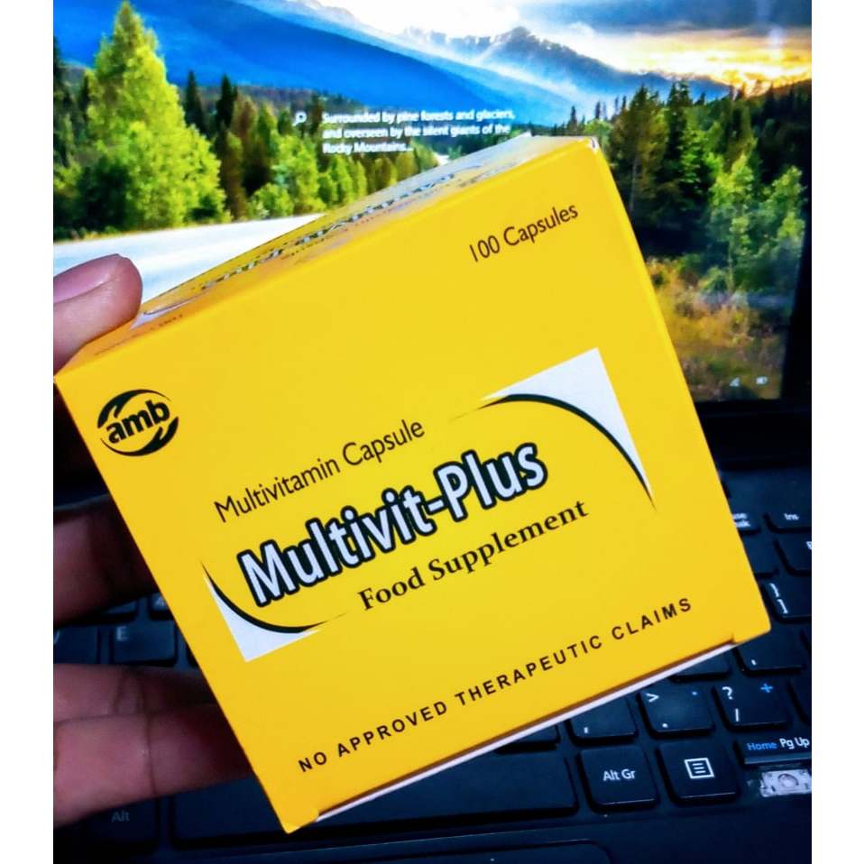 Multivit-Plus 100 Capsules Multivitamins Food Supplement | Shopee ...